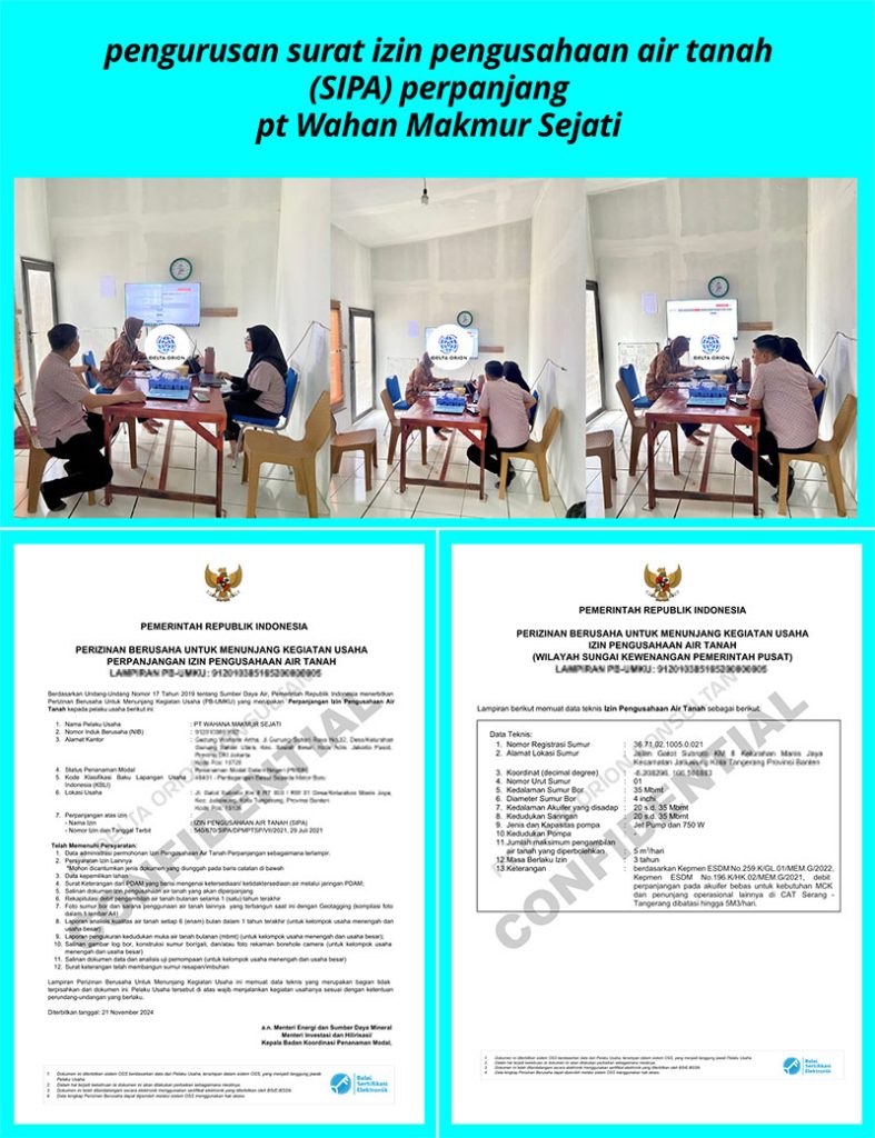 Cara Mengurus SIPA Air Tanah