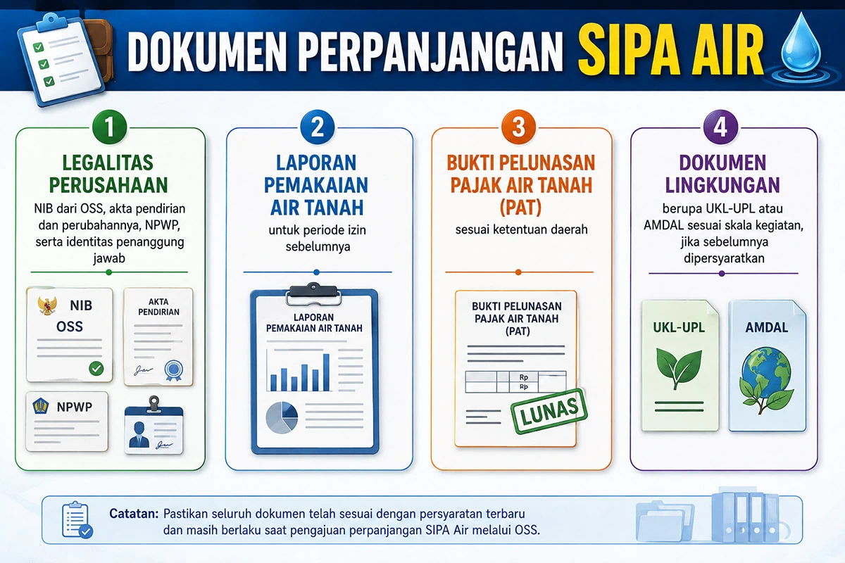 Dokumen perpanjangan sipa air