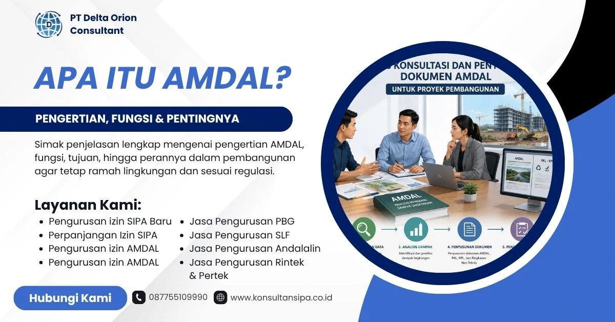 Ilustrasi proses konsultasi dan penyusunan dokumen AMDAL untuk proyek pembangunan