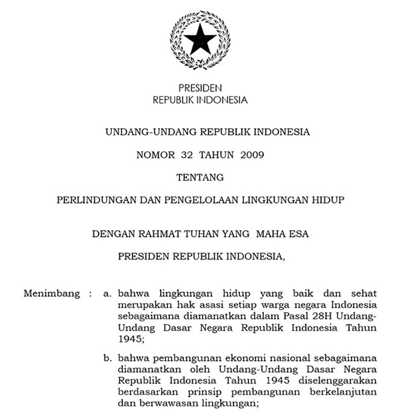 dasar hukum ukl upl